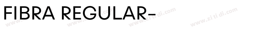 FIBRA REGULAR字体转换